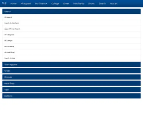 Gearcloset.net(Licensed Sports Apparel) Screenshot