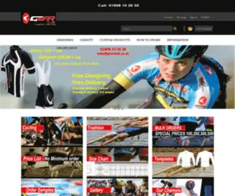 Gearclub.co.uk(Design and Print innovative cycling wear) Screenshot