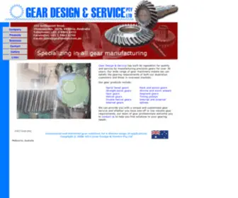 Geardesign.com.au(Spiral bevel gears) Screenshot