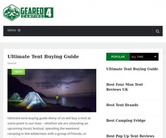 Geared4Camping.com(Camping Equipment Reviews & News) Screenshot