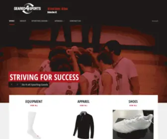 Geared4Sports.com(Geared4Sports) Screenshot