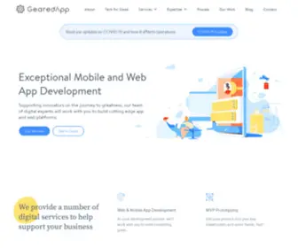 Gearedapp.co.uk(Web & mobile app development services) Screenshot