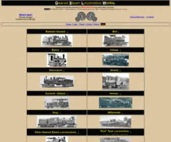 Gearedsteam.com(Preserving and promoting information on geared steam locomotives) Screenshot