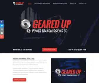 Gearedup.co.za(Electric Motor Sales &amp; Repairs) Screenshot