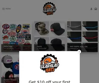 Gearheadhats.com(Gear Head Hats) Screenshot