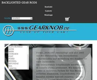 Gearknob.de(BACKLIGHTED GEAR RODS) Screenshot