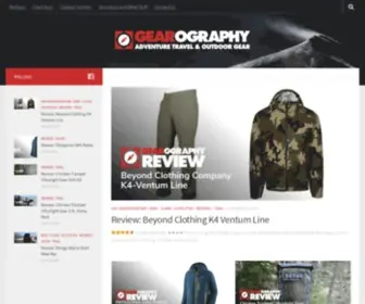 Gearography.com(A Gear Blog for Adventure Travelers) Screenshot