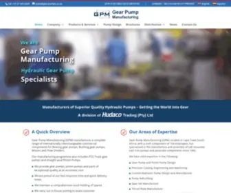 Gearpumps.co.za(Gear Pump Manufacturing (GPM)) Screenshot