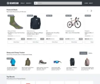 Gearscan.com(Outdoor gear deals from Steep and Cheap) Screenshot