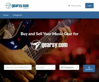 Gearsy.com(Buy and Sell Your Music Gear for) Screenshot