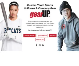 Gearupsports.net(Custom Team Sports Uniforms and Apparel) Screenshot