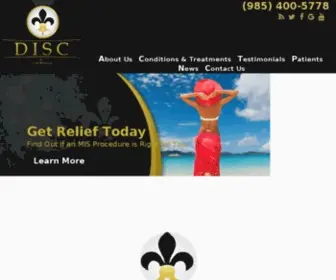 Geauxspine.com(Minimally Invasive Spine Surgeons) Screenshot