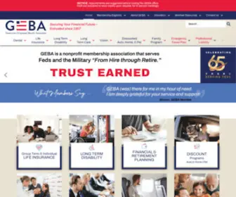 Geba.com(GEBA is a nonprofit benefit association. Our goal) Screenshot