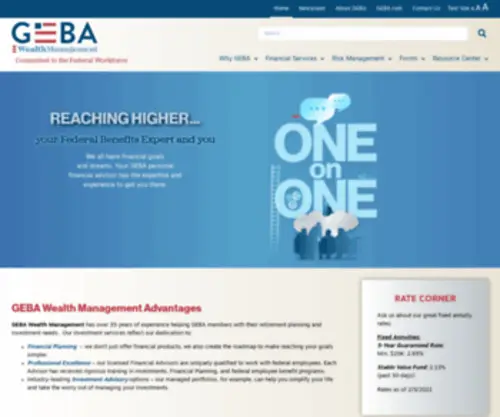 Gebawealth.com(GEBA Wealth Management) Screenshot