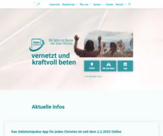 Gebetsimpulse.ch(Wir beten im Namen von Jesus Christus) Screenshot