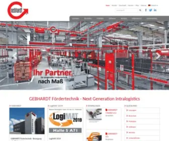 Gebhardt-Foerdertechnik.de(GEBHARDT Intralogistics Group) Screenshot