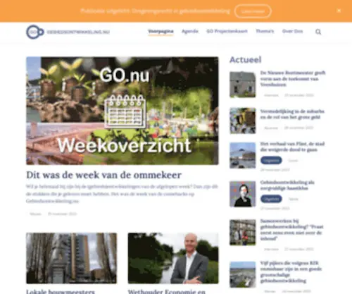 Gebiedsontwikkeling.nu(Samen brengen we de praktijk verder) Screenshot