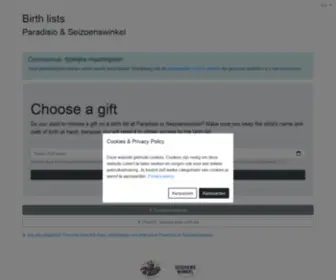 Geboortelijstjes.be(Bambolino) Screenshot