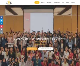 Gebootcamp.com(Global Entrepreneurship Bootcamp) Screenshot