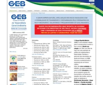 Geb.org.br(Grupo Espírita Batuíra) Screenshot