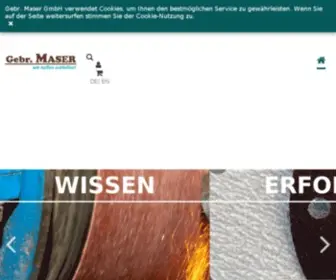 Gebr-Maser.de(Startseite) Screenshot