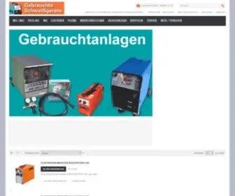 Gebrauchte-SChweissgeraete.de(Gebrauchtes Schweißgerät kaufen) Screenshot