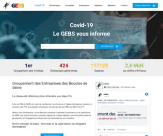 Gebs.fr(Association dédiée aux chefs d'entreprise de la CASGBS) Screenshot