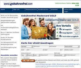 Gebuhrenfrei.com(GebÃ¼hrenfrei Mastercard GOLD) Screenshot