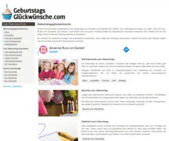 Geburtstagsglueckwuensche.com(Geburtstagsglückwünsche) Screenshot