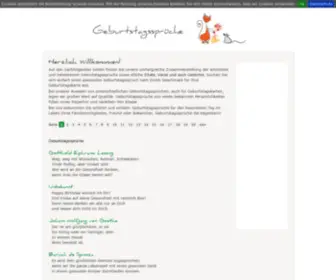 Geburtstagssprueche-Handverlesen.de(Schöne) Screenshot