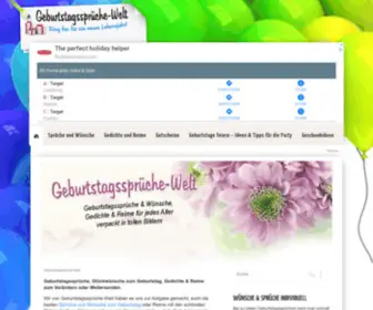 Geburtstagssprueche-Welt.de(Geburtstagssprüche) Screenshot