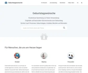 Geburtstagswuensche.net(Geburtstagswünsche) Screenshot