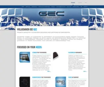 Gec-Tec.com(Glas-Touchscreen (PCAP) mit Dekorglas und Bedruckung ab 10 Stk) Screenshot