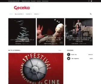 Geceka.com(Cultura y bellas artes al alcance de tus ojos) Screenshot