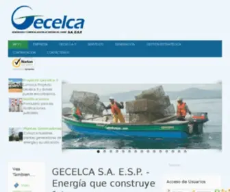 Gecelca.com.co(GECELCA S.A. E.S.P. Energía que Construye Futuro) Screenshot