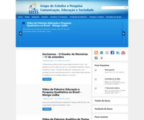 Geces.com.br(Grupo de Estudo e Pesquisa Comunicação) Screenshot