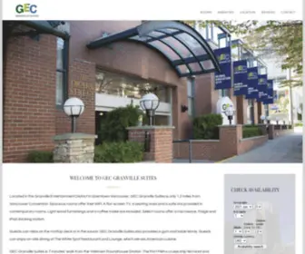 GecGranvillesuites.ca(GEC Granville Suites) Screenshot