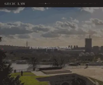 Geciclaw.com(Law firm Serbia) Screenshot