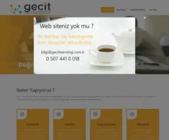 Gecitteknoloji.com.tr(Geçit Teknoloji Yazılım ve Güvenlik Hizmetleri Ltd) Screenshot
