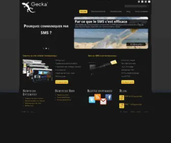 Gecka.nc(Création et hébergement de sites web Nouvelle) Screenshot