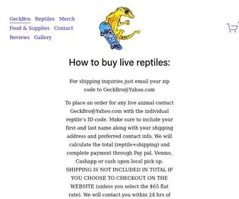 Geckbro.com(GeckBro) Screenshot