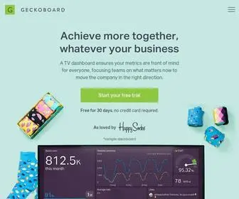 Geckoboard.com(See KPIs in real) Screenshot