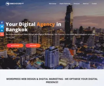 Geckodoit.com(WordPress Web design & Digital Marketing Agency in Bangkok) Screenshot