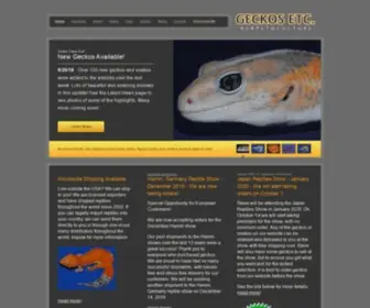 Geckosetc.com(Geckos etc) Screenshot