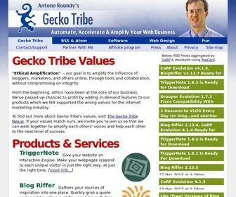 Geckotribe.com(Gecko Tribe) Screenshot