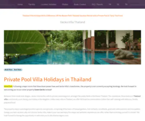 Geckovilla.com(Thailand villa s) Screenshot