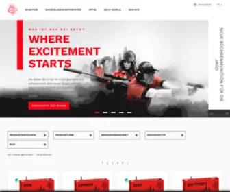 Geco-Munition.de(GECO: Homepage für Jäger und Sportschützen**Zielfernrohre++Produkte++GECO World***GECO Munition) Screenshot