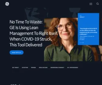 Gecompany.com(The Next Generation and Future of GE) Screenshot