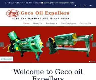 Gecooilexpeller.co.in(Geco Oil Expellers) Screenshot