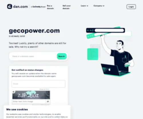 Gecopower.com(Buy and Sell Domain Names) Screenshot
